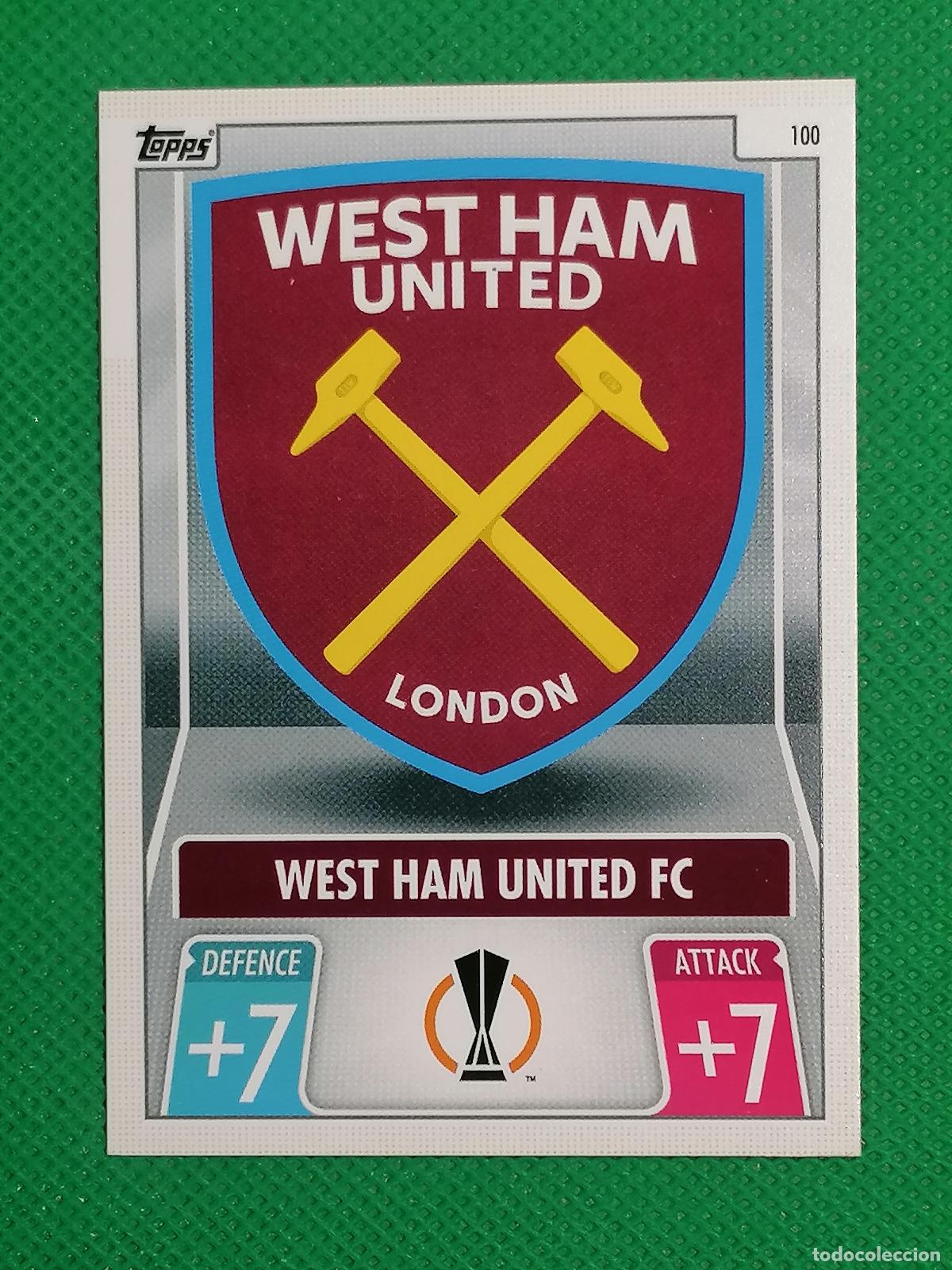 Cromos de f&uacute;tbol: 100 ESCUDO WEST HAM ⚽ TOPPS MATCH ATTAX CHAMPIONS 21 22 2021 2022 ⚽