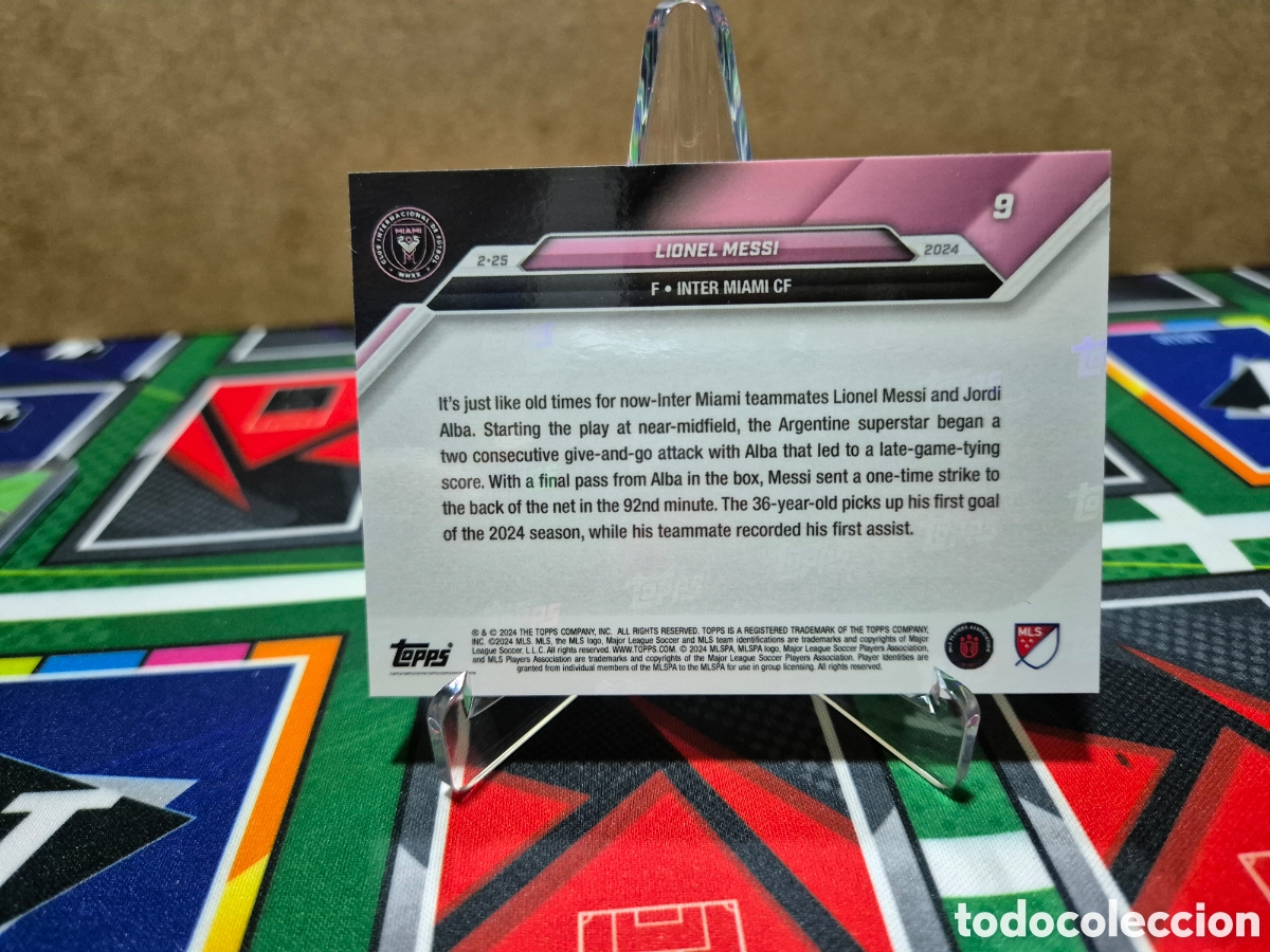 Cromos de f&uacute;tbol: Messi Topps Now Inter Miami - Foto 2