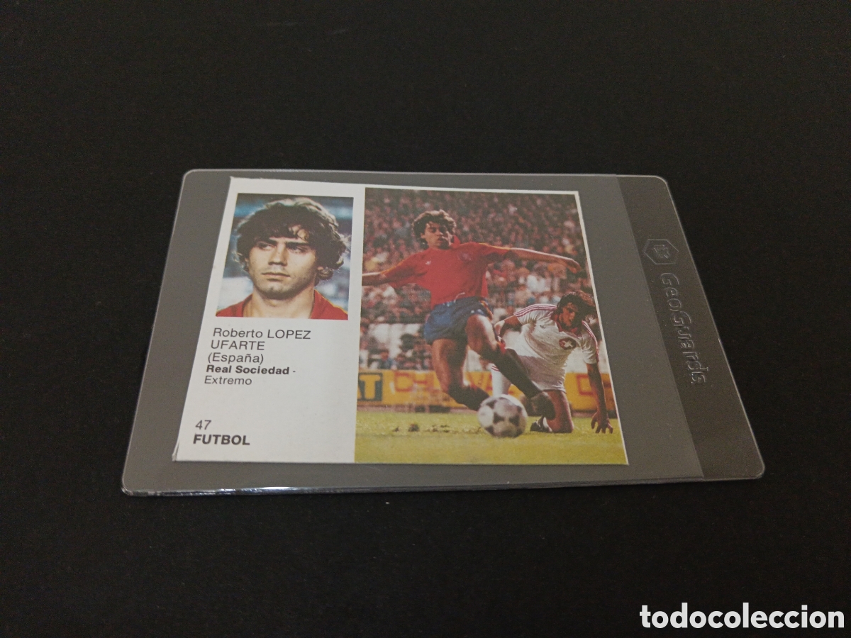 Cartes &agrave; collectionner de Football: ROBERTO L&Oacute;PEZ UFARTE CROMO N&deg; 47 SIN PEGAR