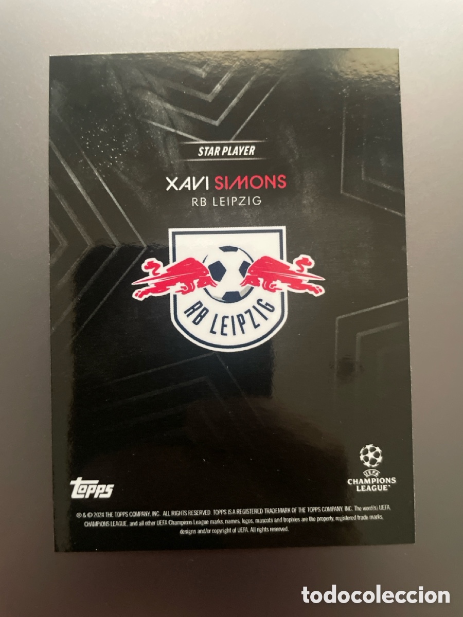 Cromos de f&uacute;tbol: Xavi Simons Topps Knockout UCL 2023-24 Leipzig - Foto 2