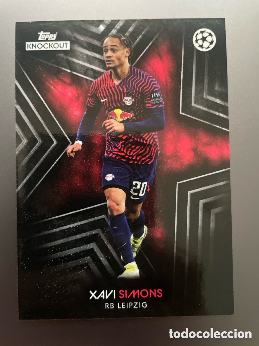 Cromos de f&uacute;tbol: Xavi Simons Topps Knockout UCL 2023-24 Leipzig - Foto 1