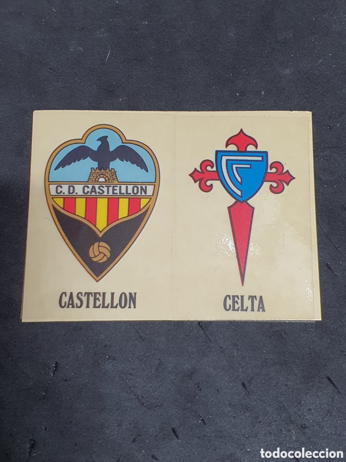 Fu&szlig;ball-Sticker: Escudos Castell&oacute;n y Celta F&Uacute;TBOL '90