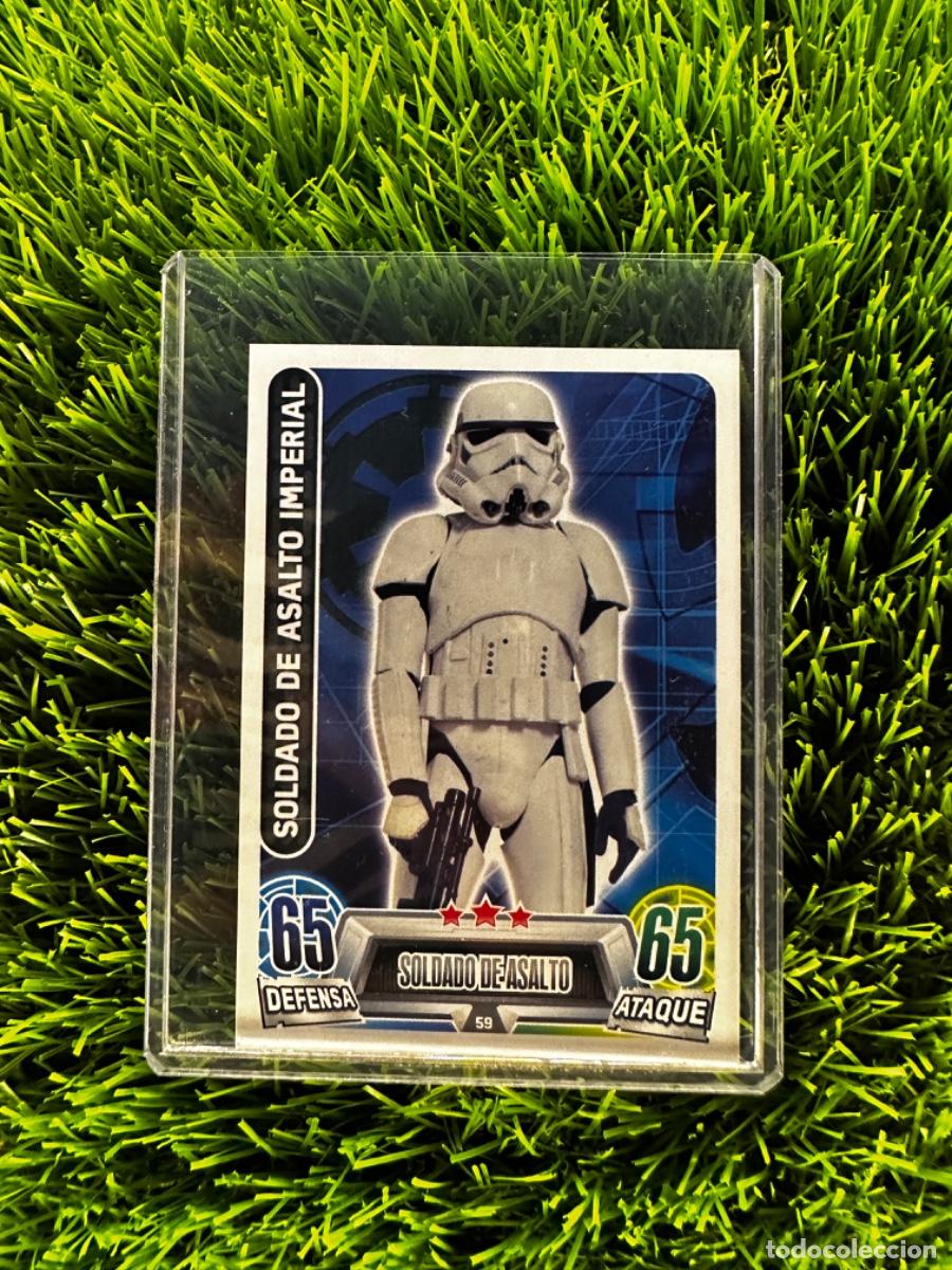 Cromos de f&uacute;tbol: N&ordm; 59 Soldado de Asalto Imperial Soldado de Asalto Topps Star Wars Force Attax Carrefour 2016