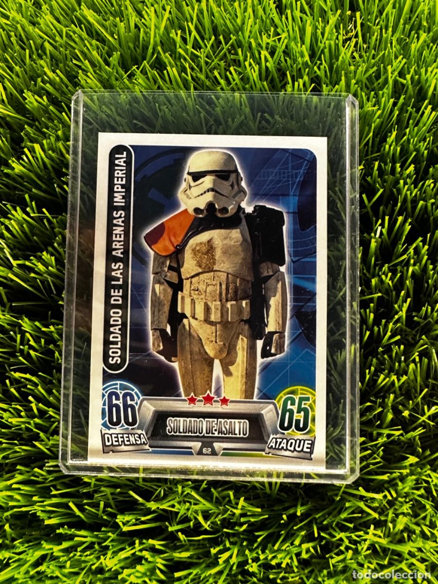 Cromos de f&uacute;tbol: N&ordm; 62 Soldado de las Arenas Imperial Soldado de Asalto Topps Star Wars Force Attax Carrefour 2016