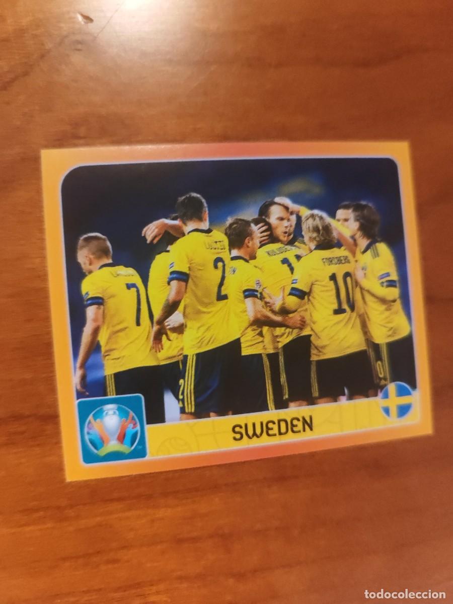 Fu&szlig;ball-Sticker: 458 PANINI EURO 2021 GROUP E. SUECIA - CELEBRATIONS -- 20 21 2020 CROMO NUNCA PEGADO