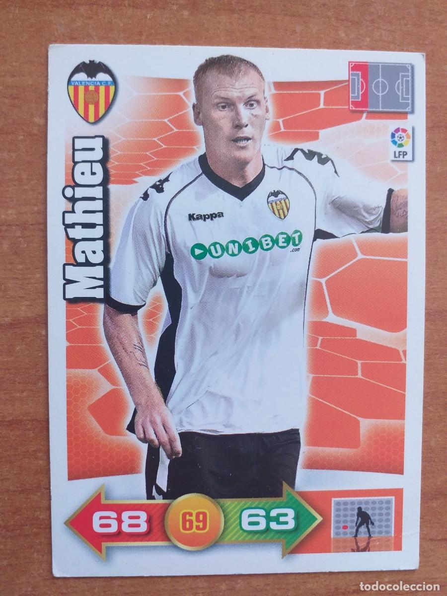 Cromos de f&uacute;tbol: CROMO ADRENALYN 2010-2011 / MATHIEU - VALENCIA - Foto 1