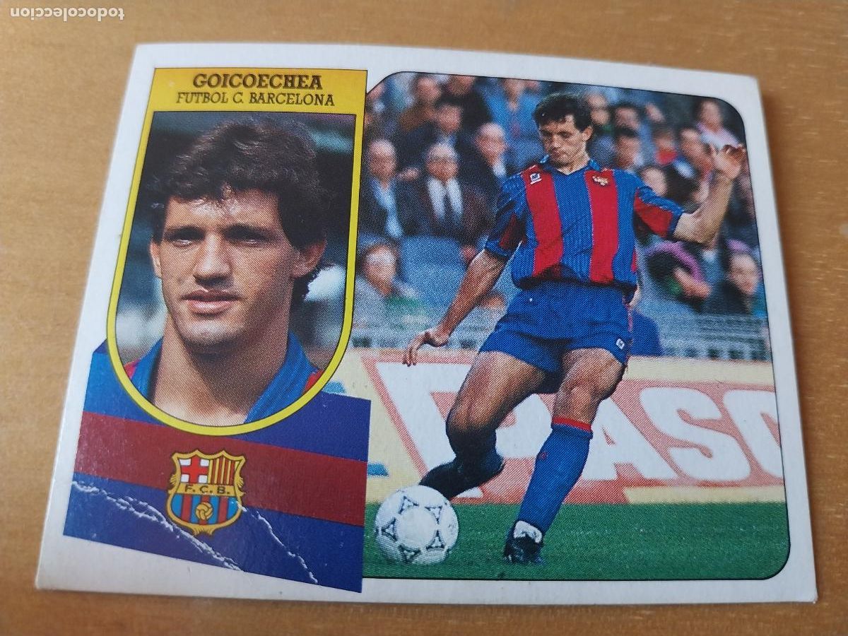 Cromos de f&uacute;tbol: GOICOECHEA BARCELONA ED ESTE LIGA 1991 91 92 CROMO ORIGINAL RECUPERADO