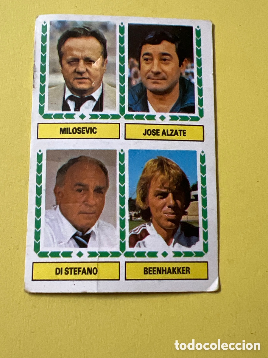 Figurine di Calcio: C7759. CROMO DE FUTBOL LIGA 83 84 MILOSEVIC JOSE ALZATE DI STEFANO BEENHAKKER NUNCA PEGADO