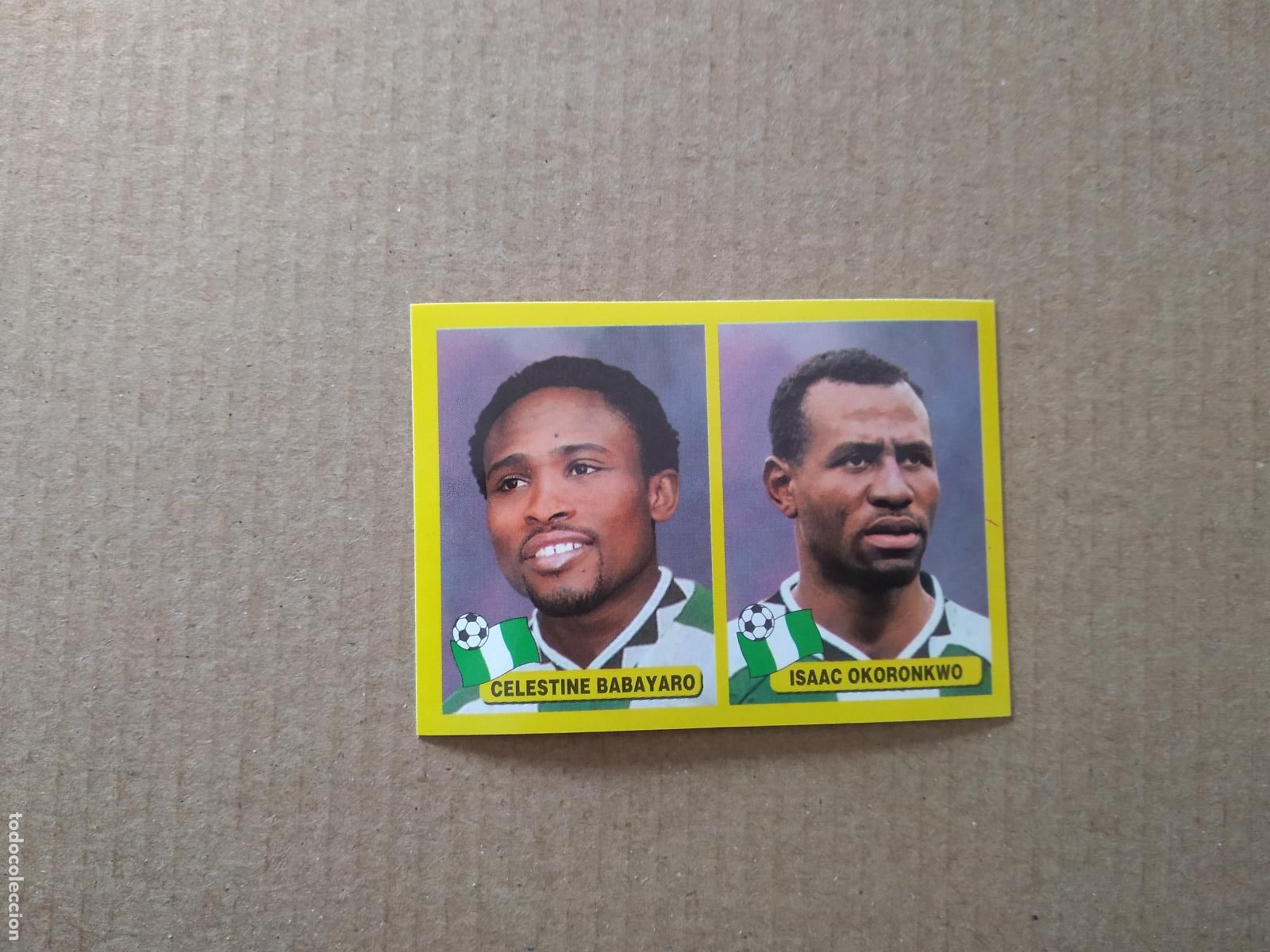 Cromos de F&uacute;tbol: 394 CELESTINE BABAYARO ISAAC OKORONKWO NIGERIA CROMO FUTBOL MUNDIAL 2002 NAVARRETE WORLD CUP