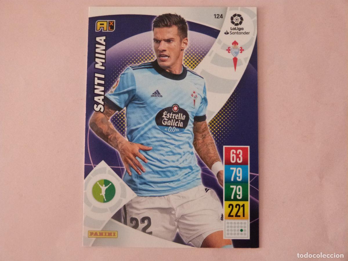 Cromos de f&uacute;tbol: TRADING CARD FUTBOL SANTI MINA DEL CELTA DE VIGO N&ordm; 124 LIGA ADRENALYN XL 2021-2022/21-22