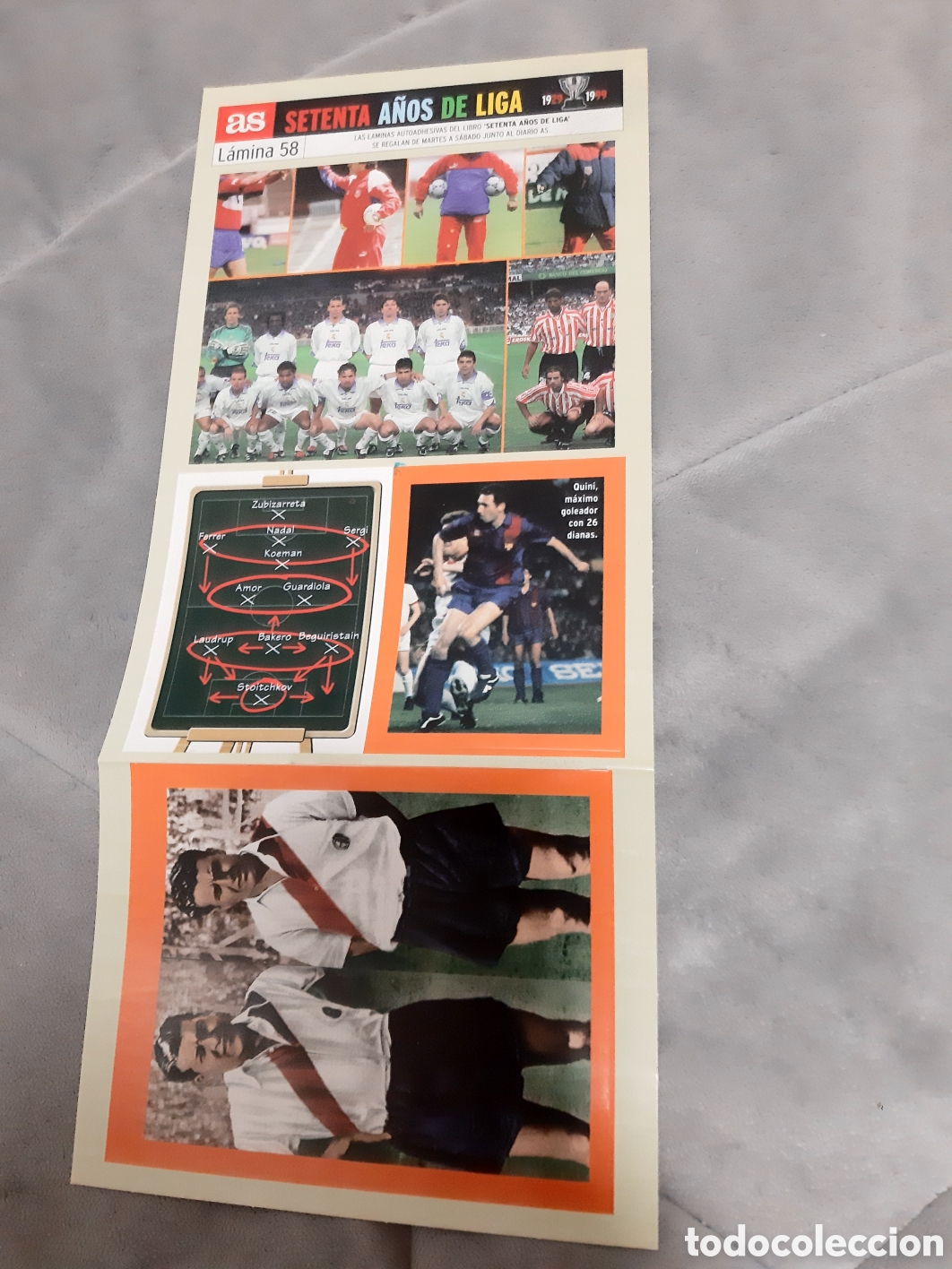 Fu&szlig;ball-Sticker: LAMINA 58 DIARIO AS SETENTA A&Ntilde;OS LIGA