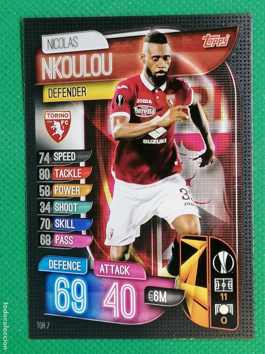 Cromos de F&uacute;tbol: TOR7 TOR 7 NICOLAS NKOULOU TORINO ⚽ TOPPS MATCH ATTAX CHAMPIONS 19 20 2019 2020 ⚽