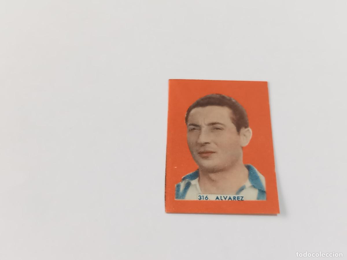 Football Stickers: CROMO &Aacute;LVAREZ (CORU&Ntilde;A) - &Aacute;LBUM DE FUTBOLISTAS FAMOSOS 1953 N&ordm; 316