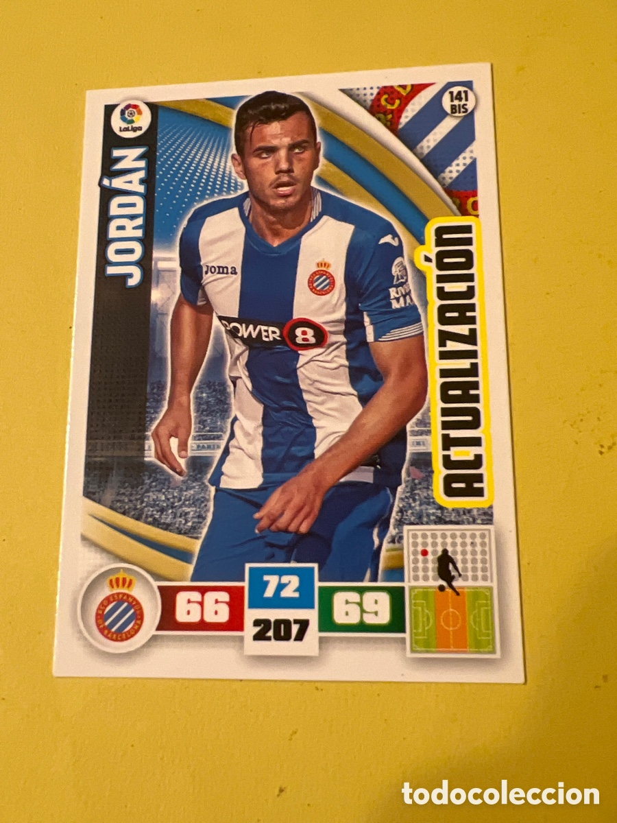 Fu&szlig;ball-Sticker: C8006. 141 bis jordan espa&ntilde;ol sin pegar adrenalyn 2015 2016 15 16