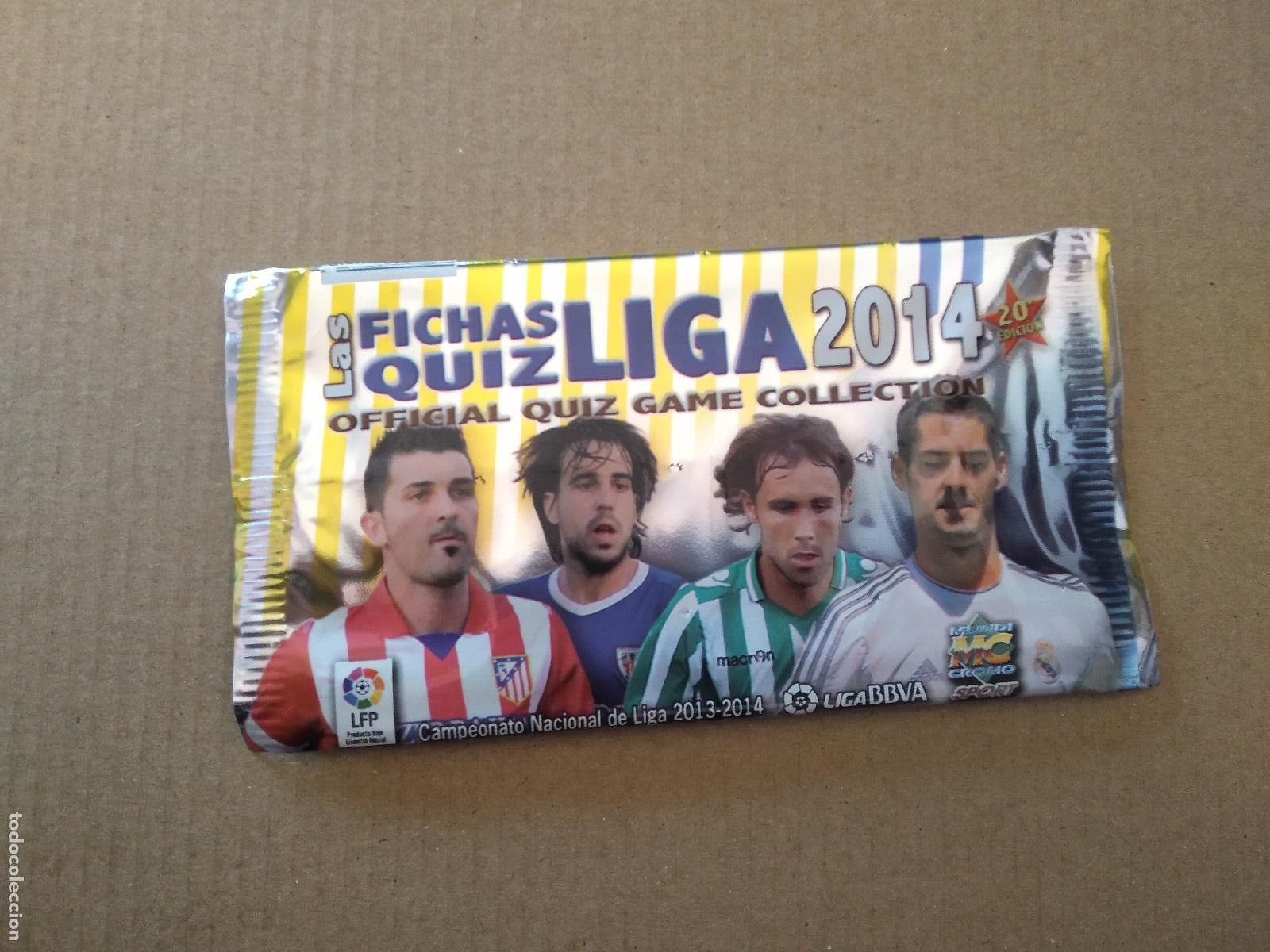 Cromos de F&uacute;tbol: SOBRE VACIO CROMO FICHAS LIGA 13-14 MUNDICROMO 2013-2014 PLATINUM VILLA BE&Ntilde;AT VERDU ISCO PRECIO 0,5&euro;