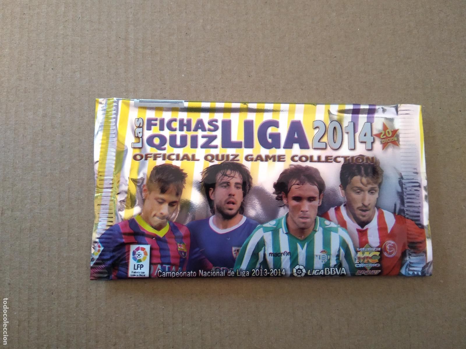 Cromos de F&uacute;tbol: SOBRE VACIO CROMO FICHAS LIGA 13-14 MUNDICROMO 2013-2014 NEYMAR BE&Ntilde;AT VERDU MARIN PRECIO 0,5&euro;