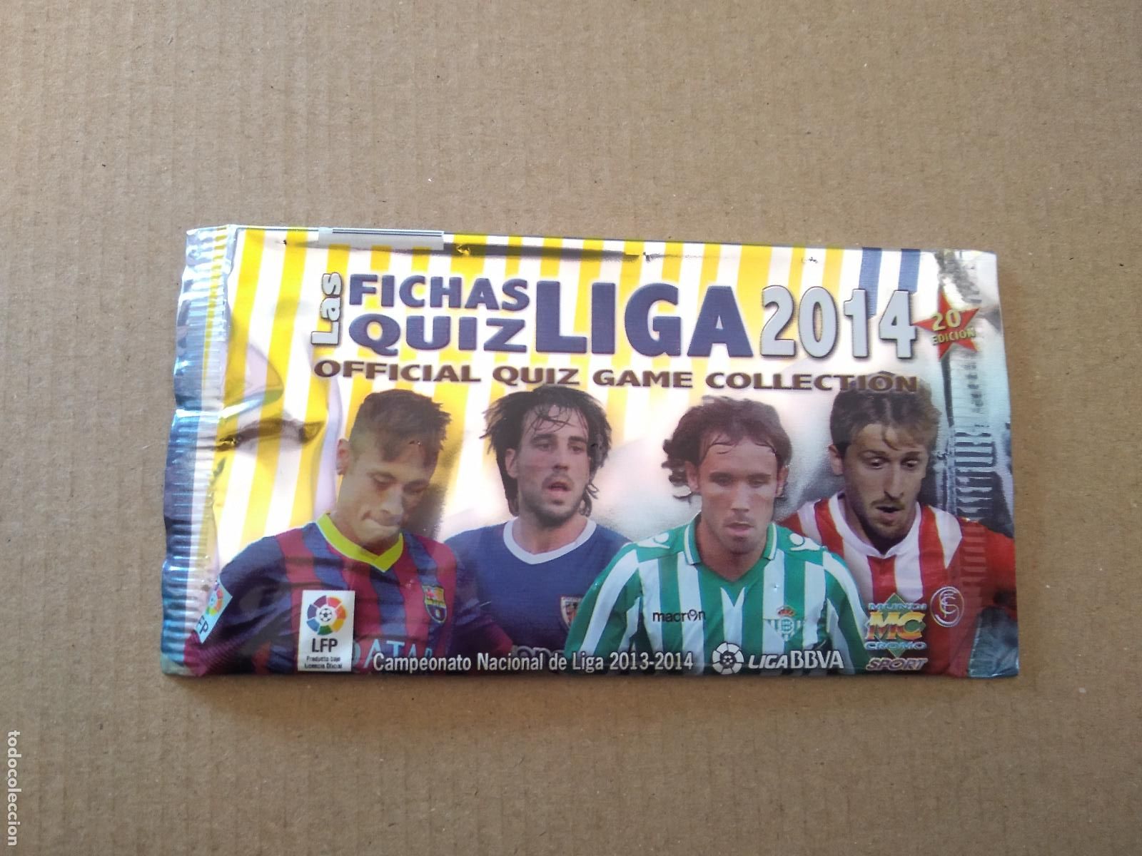 Cromos de F&uacute;tbol: SOBRE VACIO CROMO FICHAS LIGA 13-14 MUNDICROMO 2013-2014 NEYMAR BE&Ntilde;AT VERDU MARIN PRECIO 0,5&euro;