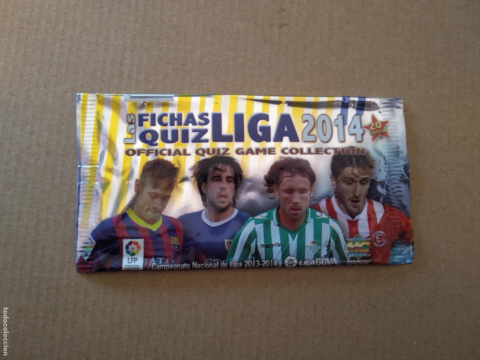 Cromos de F&uacute;tbol: SOBRE VACIO CROMO FICHAS LIGA 13-14 MUNDICROMO 2013-2014 NEYMAR BE&Ntilde;AT VERDU MARIN SIN PRECIO