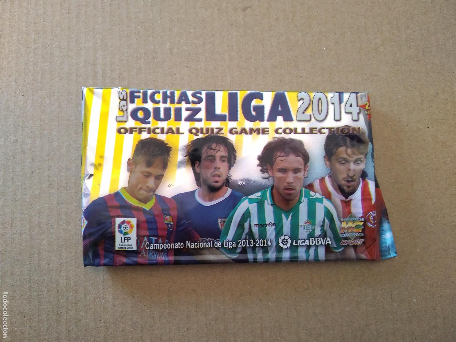 Cromos de F&uacute;tbol: SOBRE VACIO CROMO FICHAS LIGA 13-14 MUNDICROMO 2013-2014 NEYMAR BE&Ntilde;AT VERDU MARIN PRECIO JOVEN 0,30&euro;