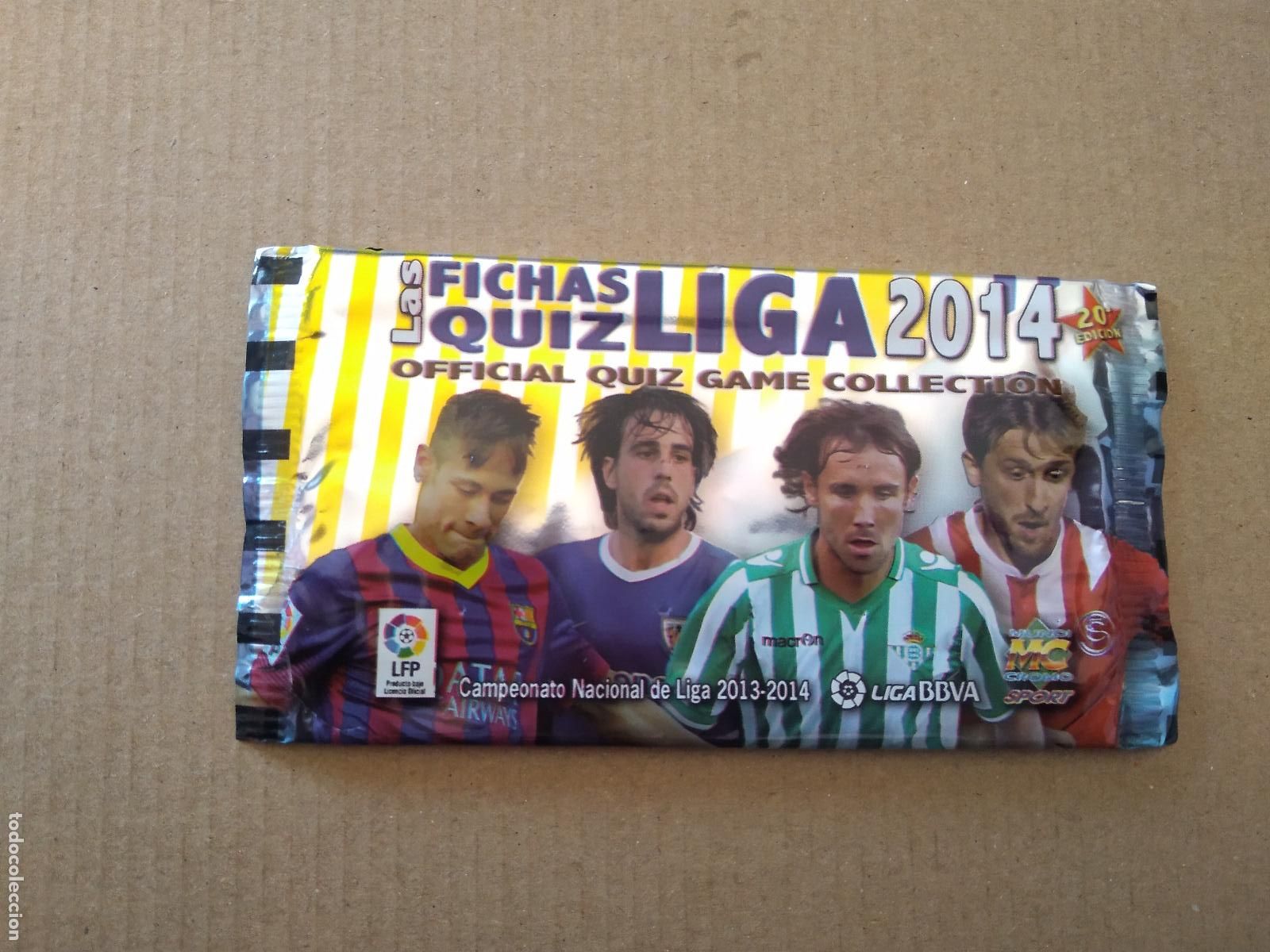 Cromos de F&uacute;tbol: SOBRE VACIO CROMO FICHAS LIGA 13-14 MUNDICROMO 2013-2014 NEYMAR BE&Ntilde;AT VERDU MARIN PRECIO JOVEN 0,30&euro;