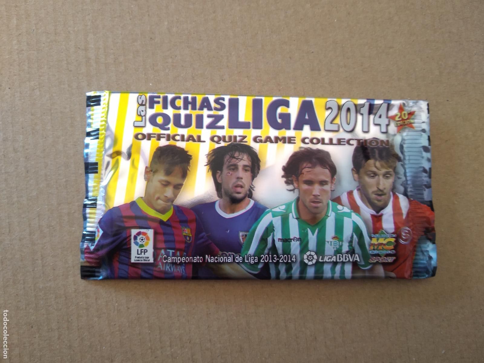 Cromos de F&uacute;tbol: SOBRE VACIO CROMO FICHAS LIGA 13-14 MUNDICROMO 2013-2014 NEYMAR BE&Ntilde;AT VERDU MARIN PRECIO JOVEN 0,30&euro;