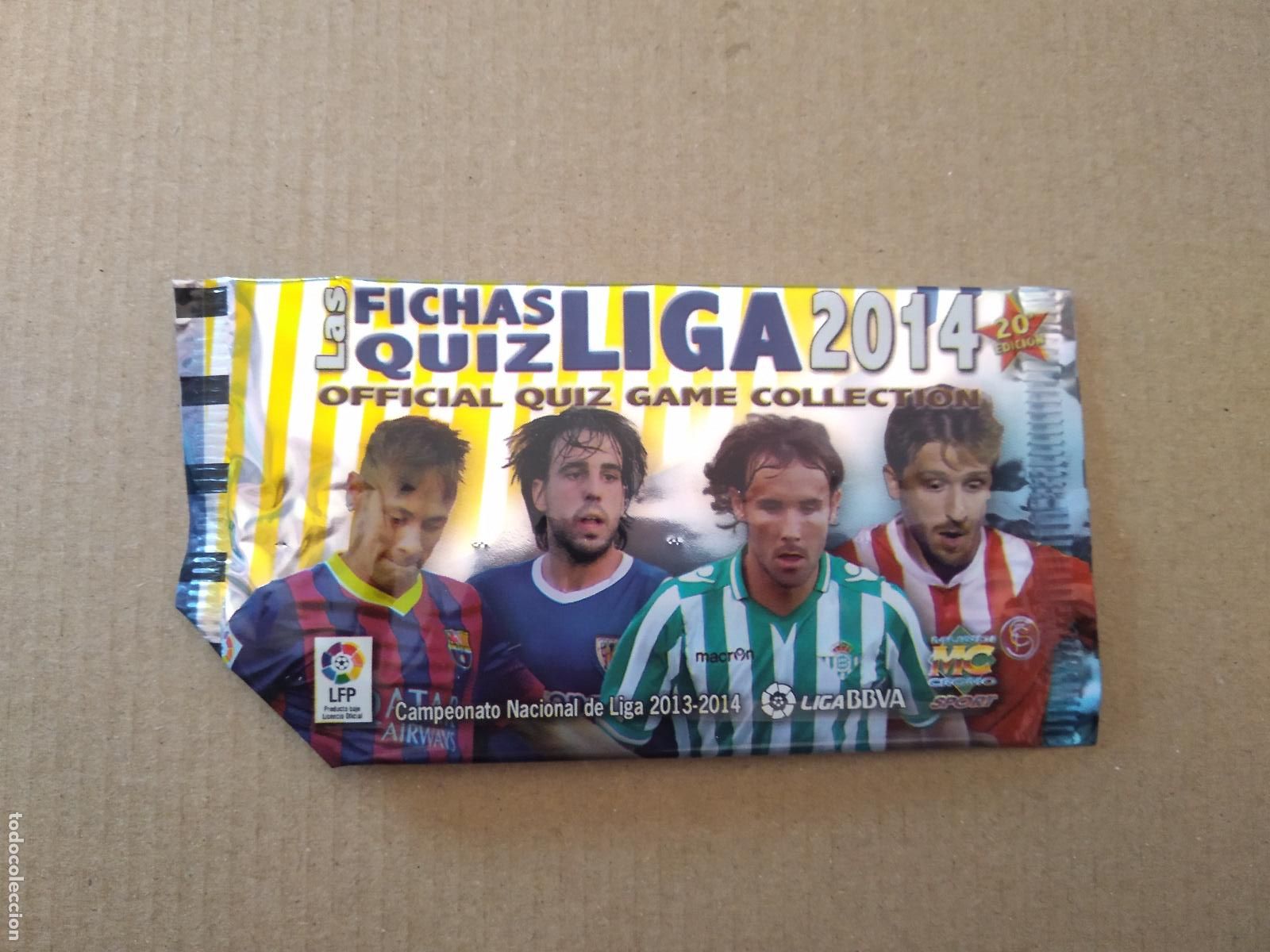 Cromos de F&uacute;tbol: SOBRE VACIO CROMO FICHAS LIGA 13-14 MUNDICROMO 2013-2014 NEYMAR BE&Ntilde;AT VERDU MARIN PRECIO JOVEN 0,30&euro;