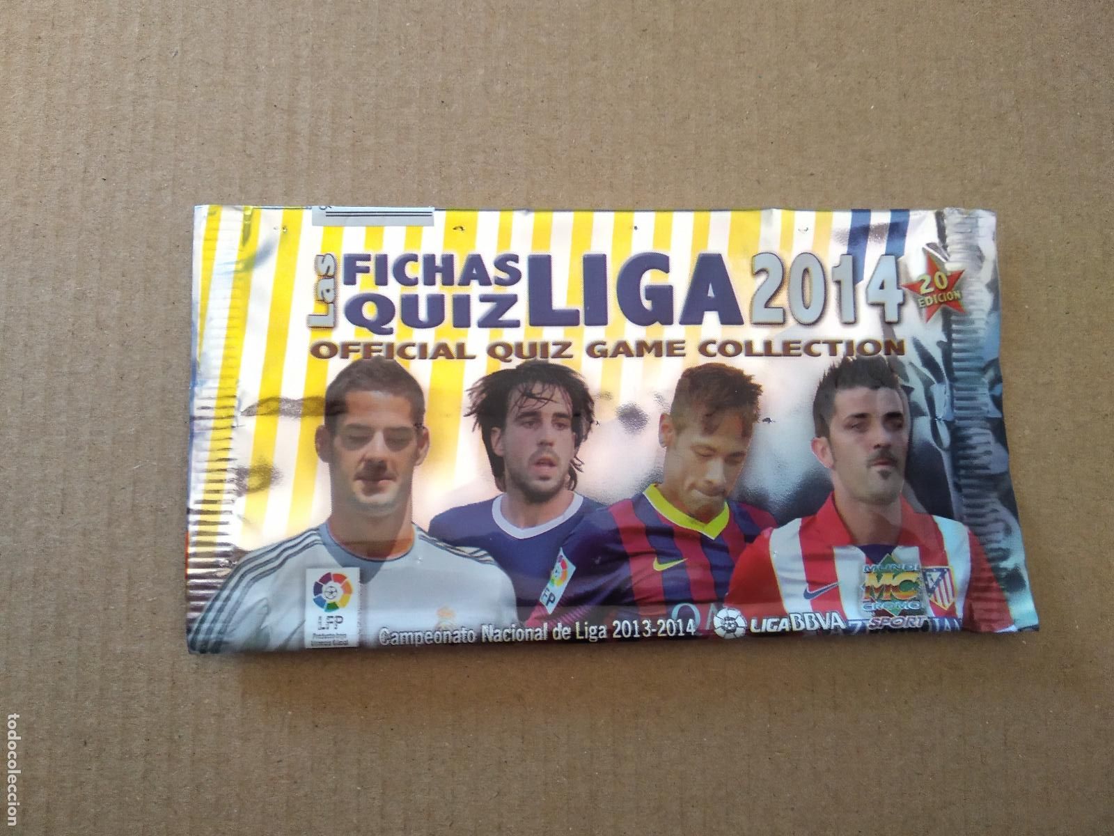 Cromos de F&uacute;tbol: SOBRE VACIO CROMO FICHAS LIGA 13-14 MUNDICROMO 2013-2014 ISCO BE&Ntilde;AT NEYMAR VILLA SIN PRECIO