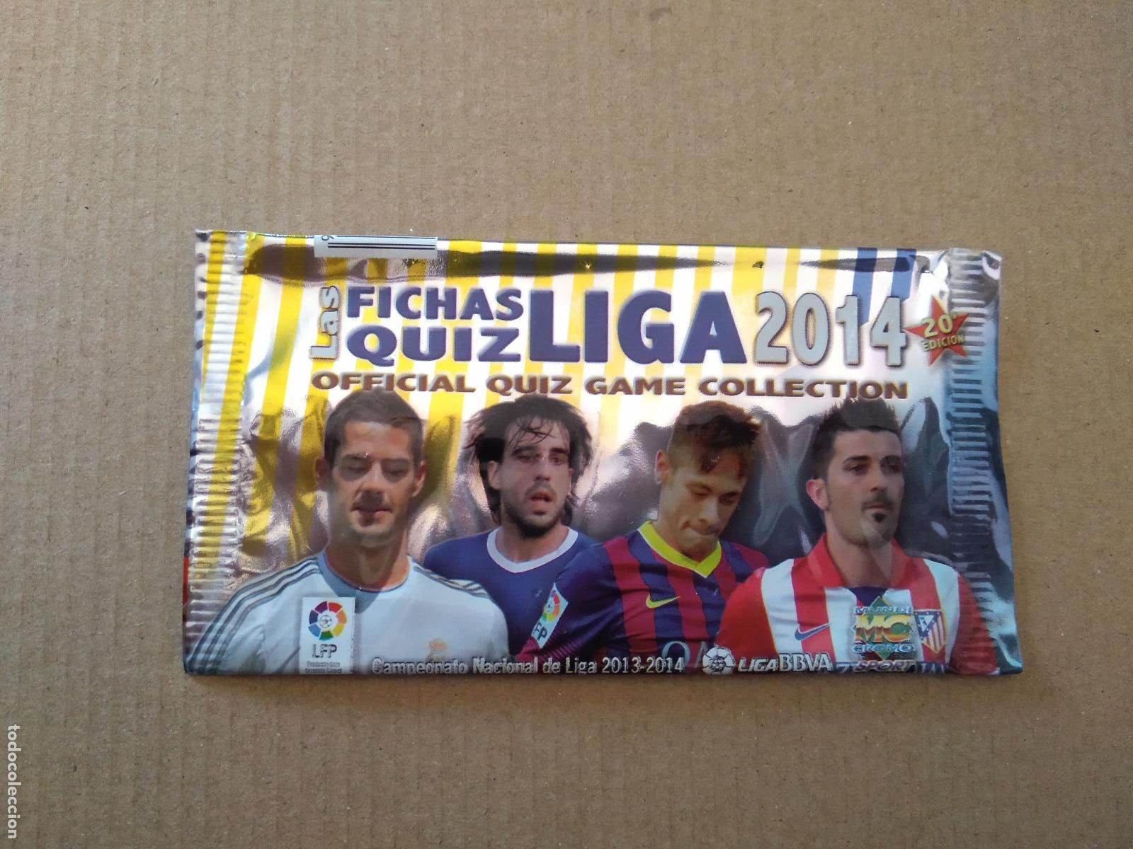Cromos de F&uacute;tbol: SOBRE VACIO CROMO FICHAS LIGA 13-14 MUNDICROMO 2013-2014 ISCO BE&Ntilde;AT NEYMAR VILLA SIN PRECIO