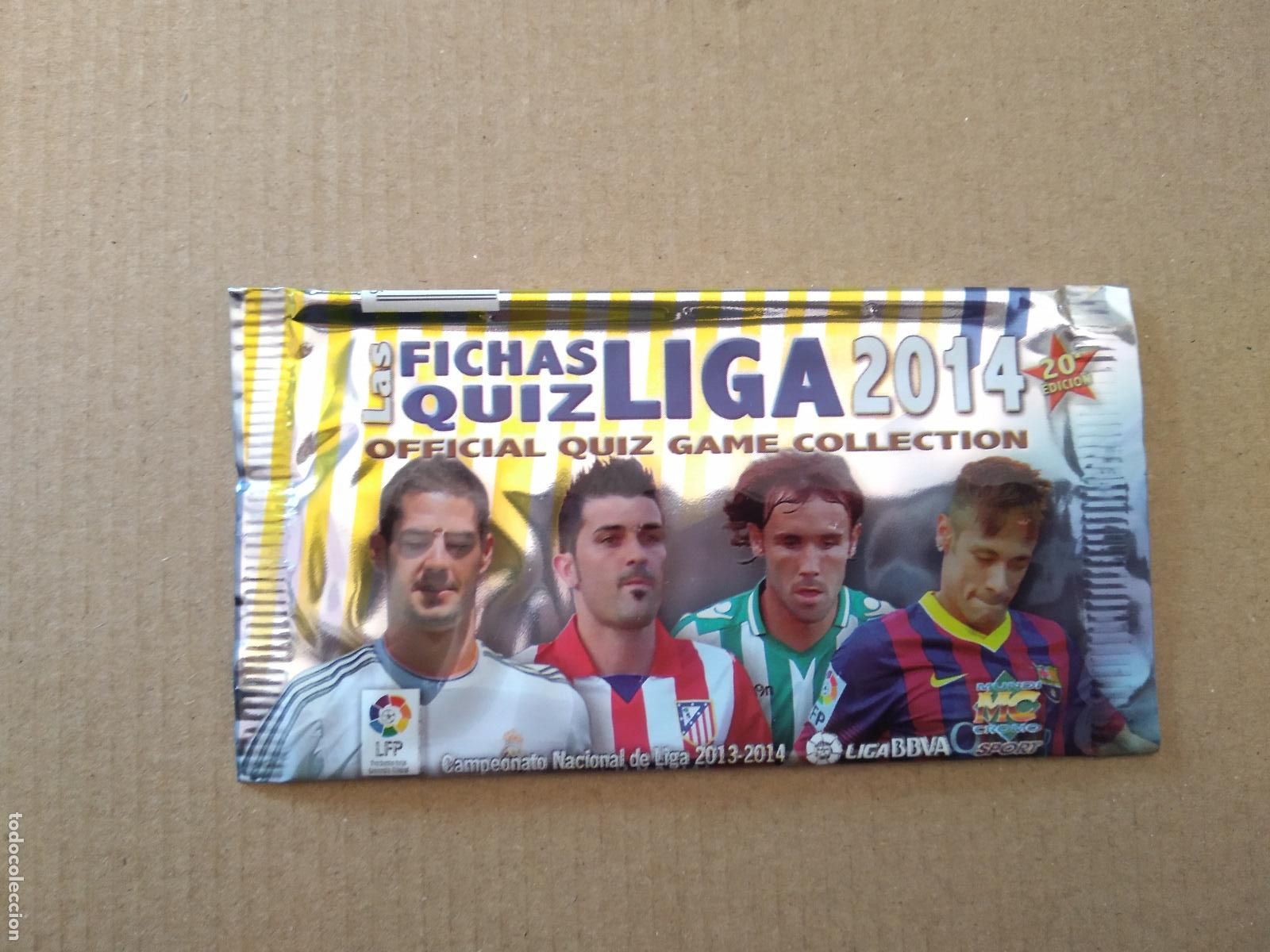 Cromos de F&uacute;tbol: SOBRE VACIO CROMO FICHAS LIGA 13-14 MUNDICROMO 2013-2014 ISCO VILLA VERDU NEYMAR SIN PRECIO