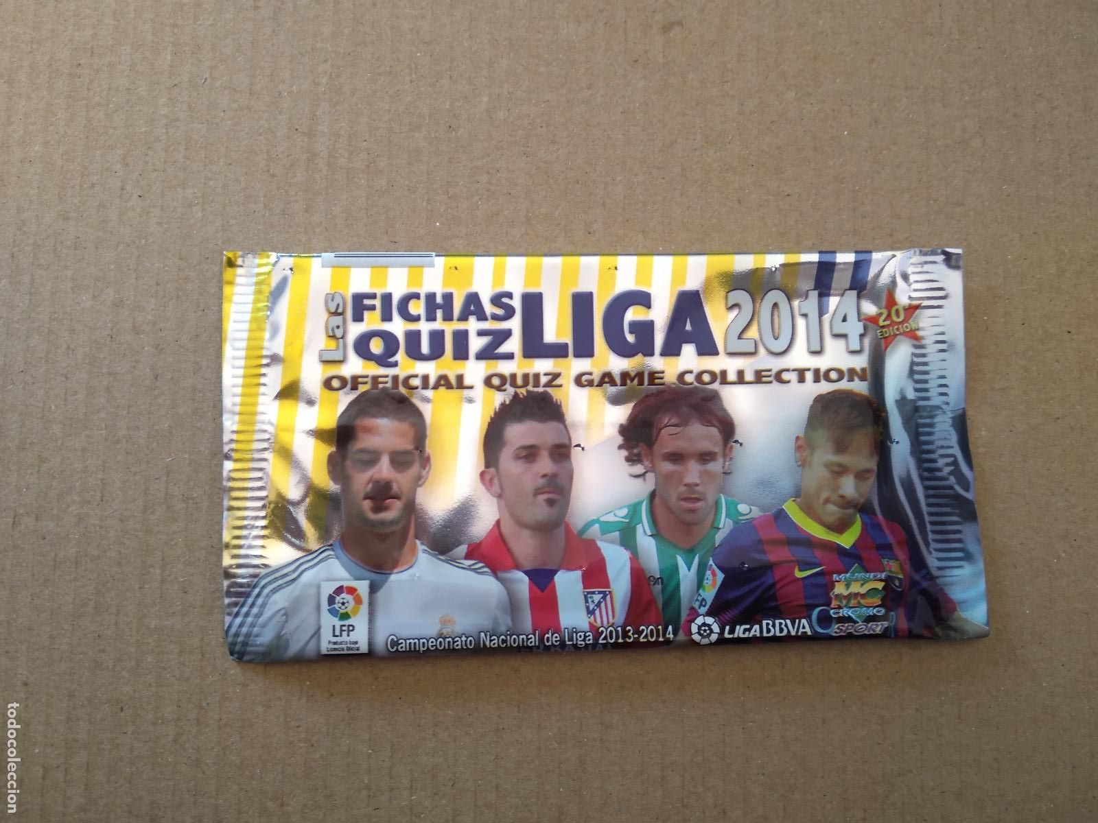 Cromos de F&uacute;tbol: SOBRE VACIO CROMO FICHAS LIGA 13-14 MUNDICROMO 2013-2014 ISCO VILLA VERDU NEYMAR SIN PRECIO