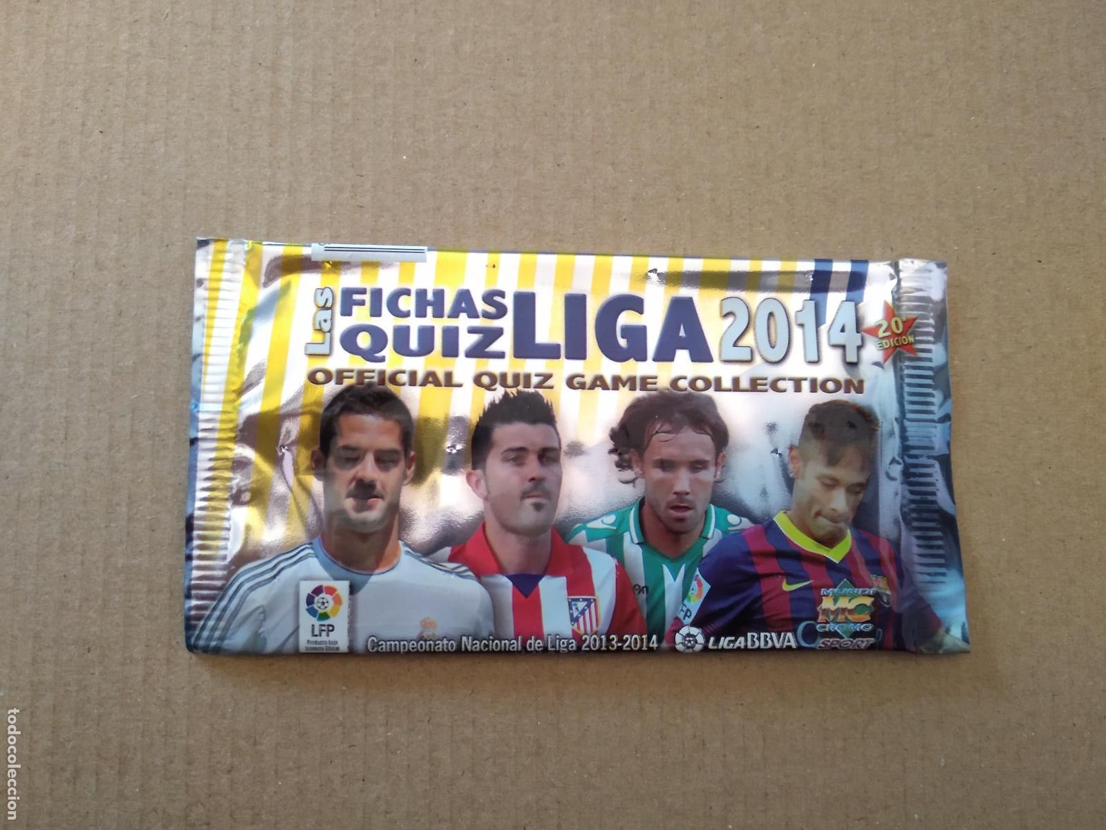 Cromos de F&uacute;tbol: SOBRE VACIO CROMO FICHAS LIGA 13-14 MUNDICROMO 2013-2014 ISCO VILLA VERDU NEYMAR SIN PRECIO