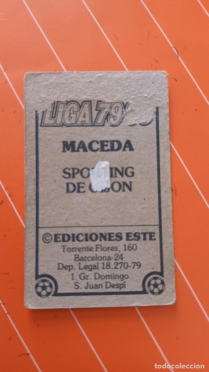 Cromos de f&uacute;tbol: 79 80 ESTE sporting gijon maceda - Foto 2