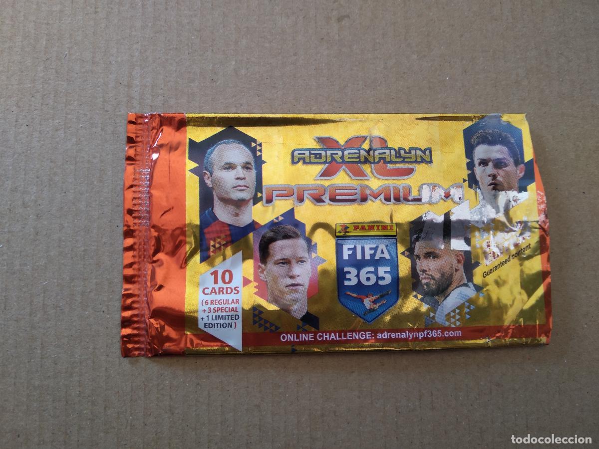 Cromos de F&uacute;tbol: SOBRE VACIO CROMO FUTBOL PANINI ADRENALYN PREMIUM INIESTA DRAXLER AG&Uuml;ERO CRISTIANO RONALDO