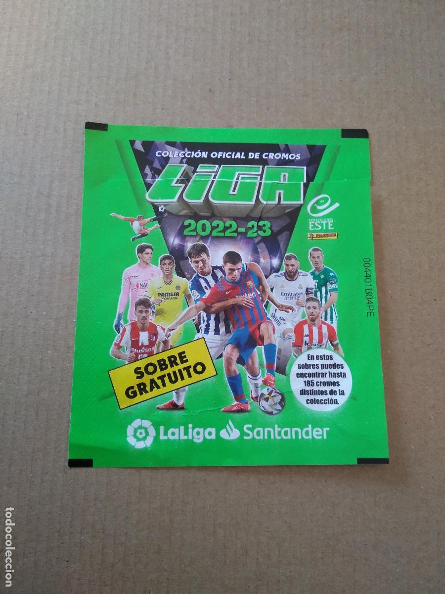 Cromos de Futebol: SOBRE VACIO CROMO PANINI FUTBOL LIGA 22-23 EDICIONES ESTE 2022-2023 CODIGO LATERAL PEDRI ZUBIMENDI