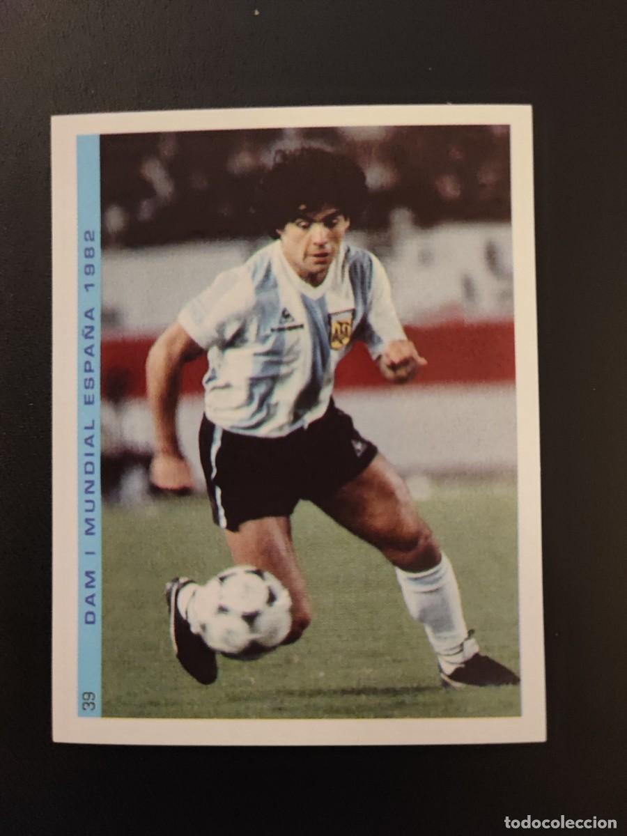 Cromos de F&uacute;tbol: 39 CROMO PEGATINA MUNDIAL ESPA&Ntilde;A 1982&Aacute;LBUM MARADONA MEJOR JUGADOR DEL SIGLO FIGO NUEVO DIFICIL
