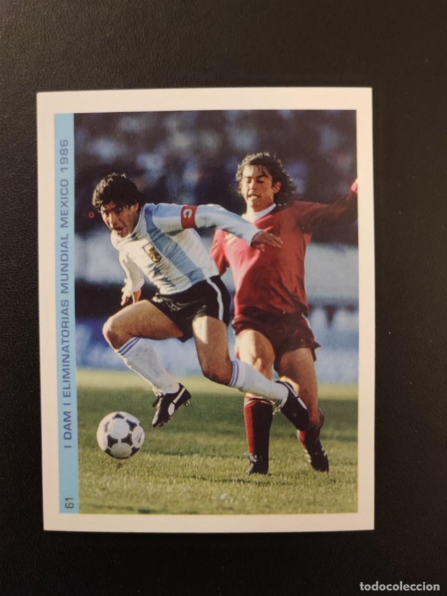Cromos de F&uacute;tbol: 61 CROMO PEGATINA MUNDIAL MEXICO 1986 &Aacute;LBUM MARADONA MEJOR JUGADOR DEL SIGLO FIGO NUEVO DIFICIL
