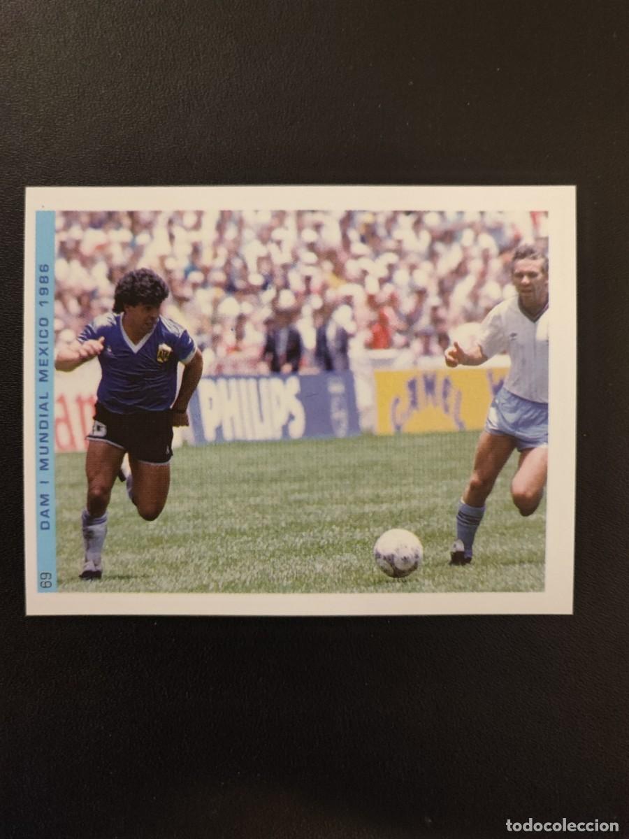 Cromos de F&uacute;tbol: 69 CROMO PEGATINA MUNDIAL MEXICO 1986 &Aacute;LBUM MARADONA MEJOR JUGADOR DEL SIGLO FIGO NUEVO DIFICIL