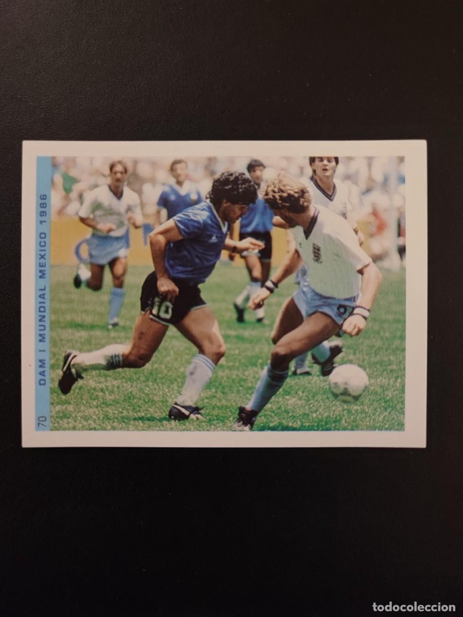 Cromos de F&uacute;tbol: 70 CROMO PEGATINA MUNDIAL MEXICO 1986 &Aacute;LBUM MARADONA MEJOR JUGADOR DEL SIGLO FIGO NUEVO DIFICIL