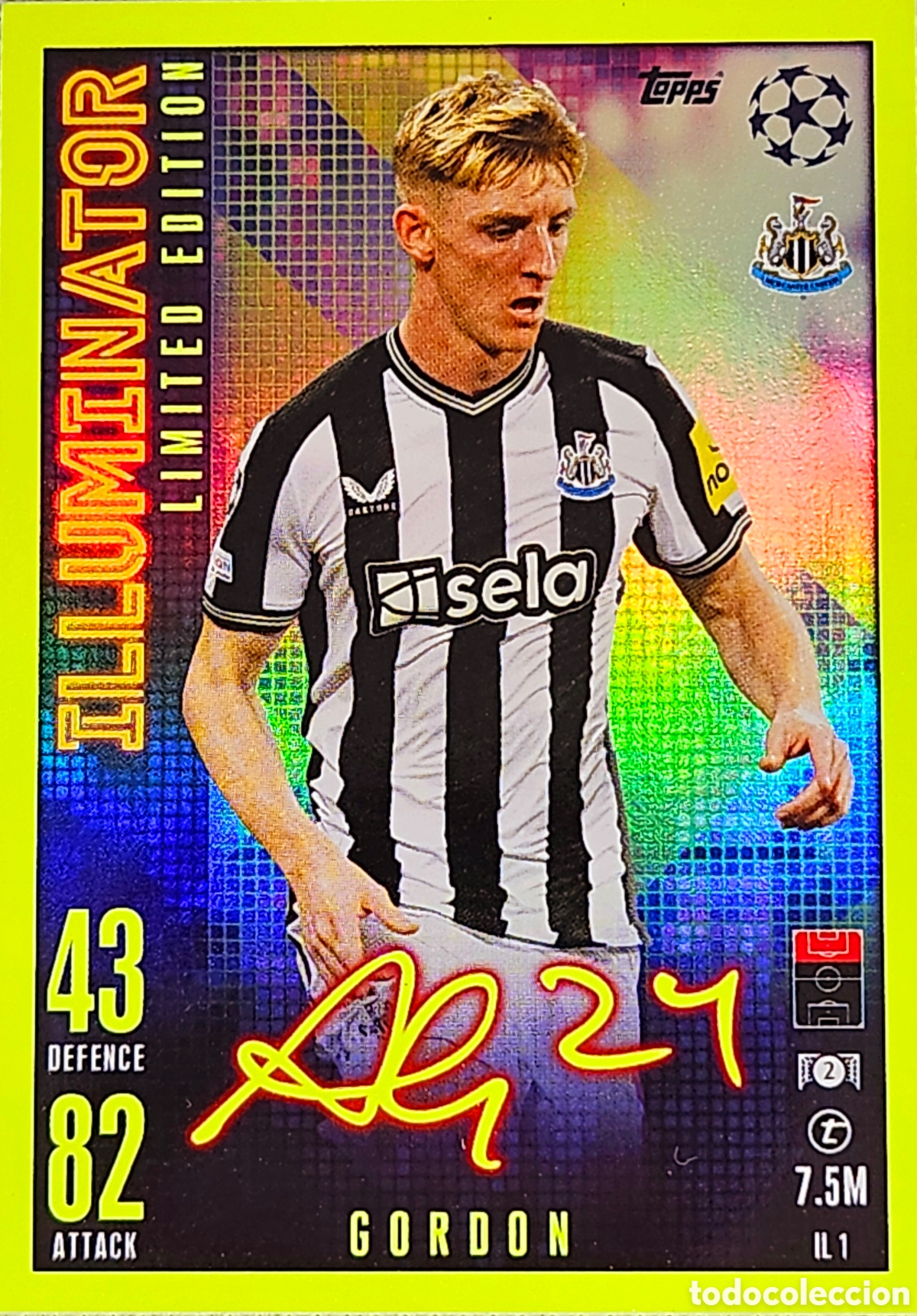 Cromos de f&uacute;tbol: Match Attax - Illuminator - Limited Ed. - Gordon - Foto 1