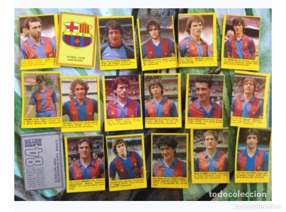 Cromos de F&uacute;tbol: F&uacute;tbol club Barcelona diferentes 17 cromos nuevos rollan 84 a&ntilde;o 1984