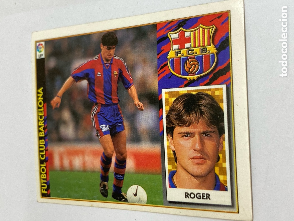 Cromos de f&uacute;tbol: Cromo liga de f&uacute;tbol 97/98 FC Barcelona Roger / PAPEL17-B