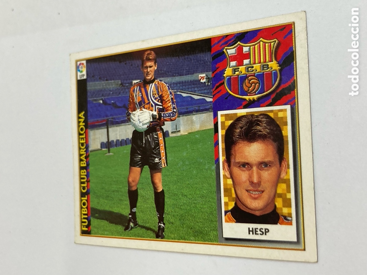 Fu&szlig;ball-Sticker: Cromo liga de f&uacute;tbol 97/98 FC Barcelona Hesp / PAPEL17-B