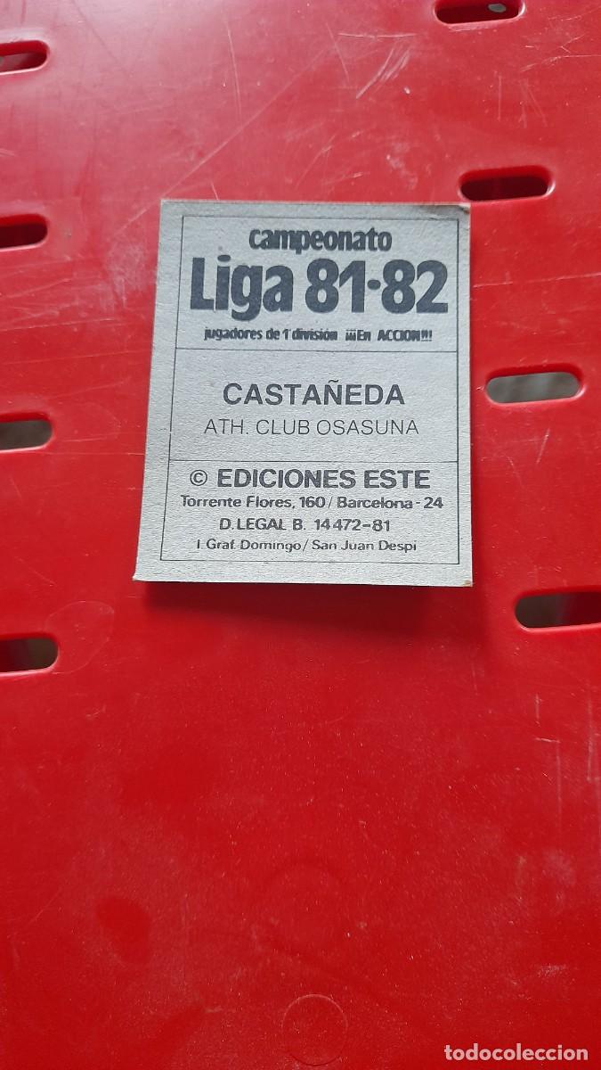 Figurine di Calcio: Cromo de f&uacute;tbol a&ntilde;o 1981 1982 liga Atl&eacute;tico Club Osasuna ediciones Este Casta&ntilde;eda