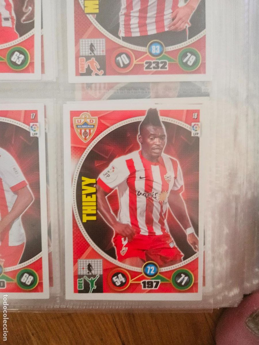 Football Stickers: 18 thievy almeria adrenalyn 2014 2015 14 15 trading card