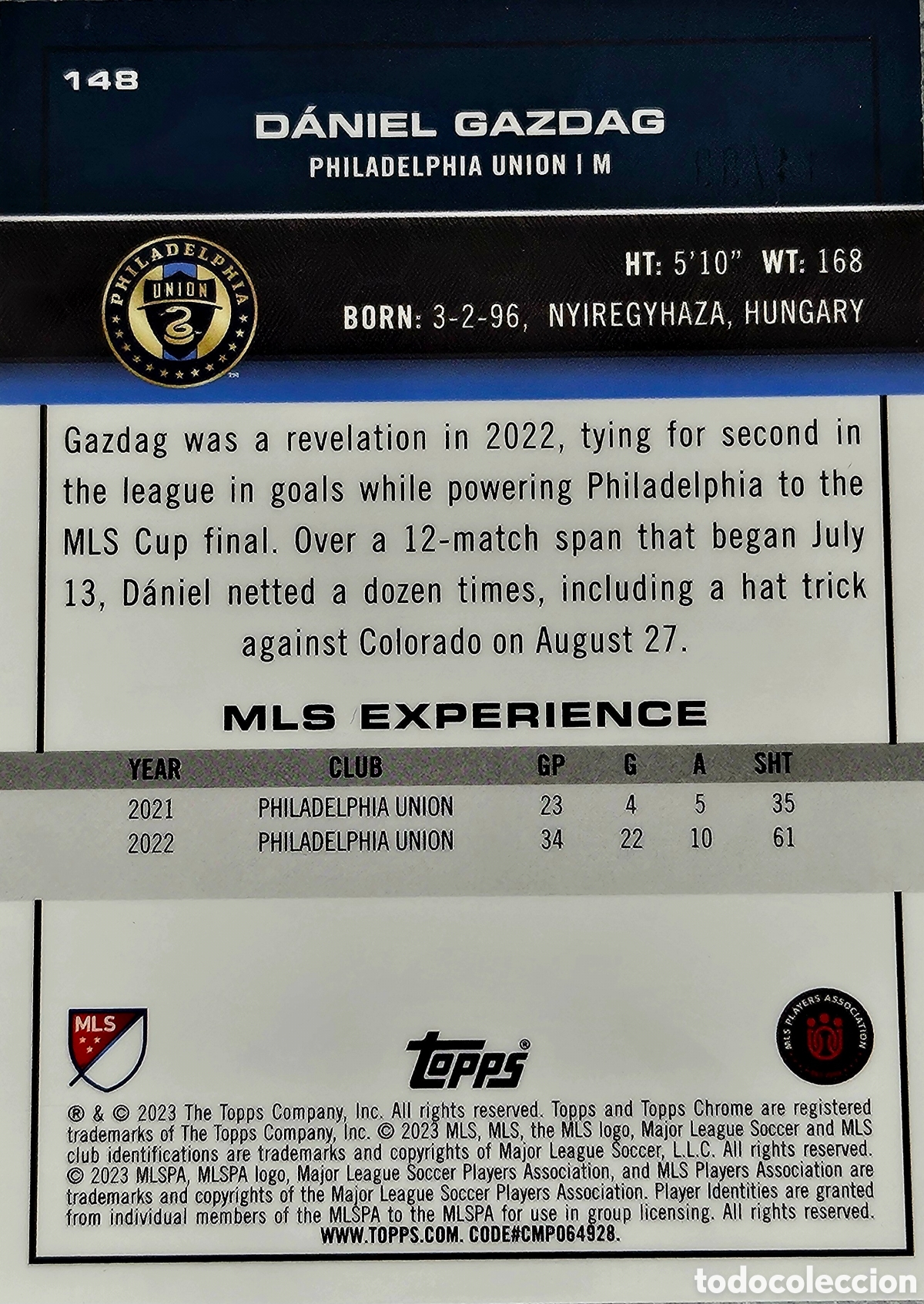 Cromos de f&uacute;tbol: Topps Chrome - MLS - Daniel Gazdag - 23/99 - Foto 2