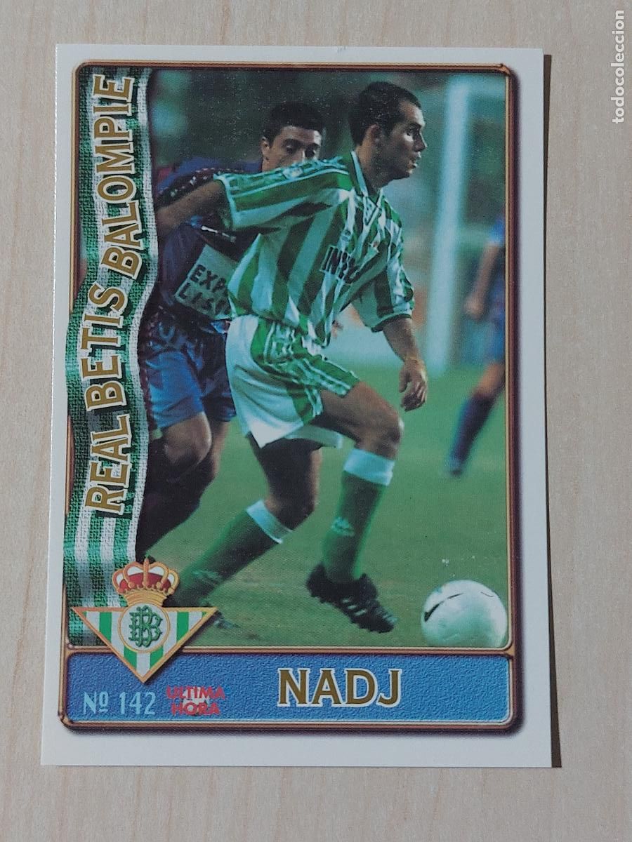 Figurine di Calcio: N&ordm; 142 NADJ - MUNDICROMO 96 97 FICHAS DE LA LIGA - ULTIMA HORA -