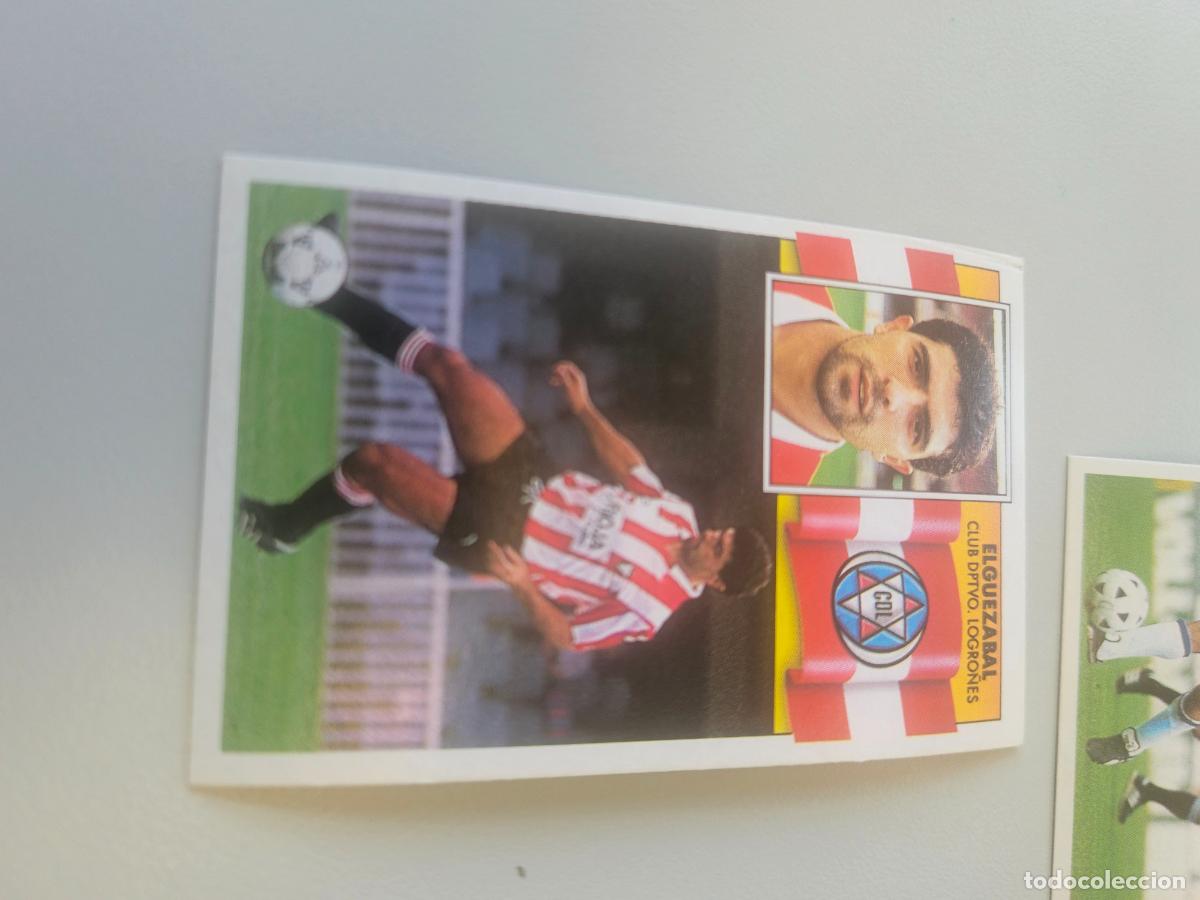 Cromos de f&uacute;tbol: elguezabal logro&ntilde;es este 1990 1991 90 91 sin pegar - Foto 1