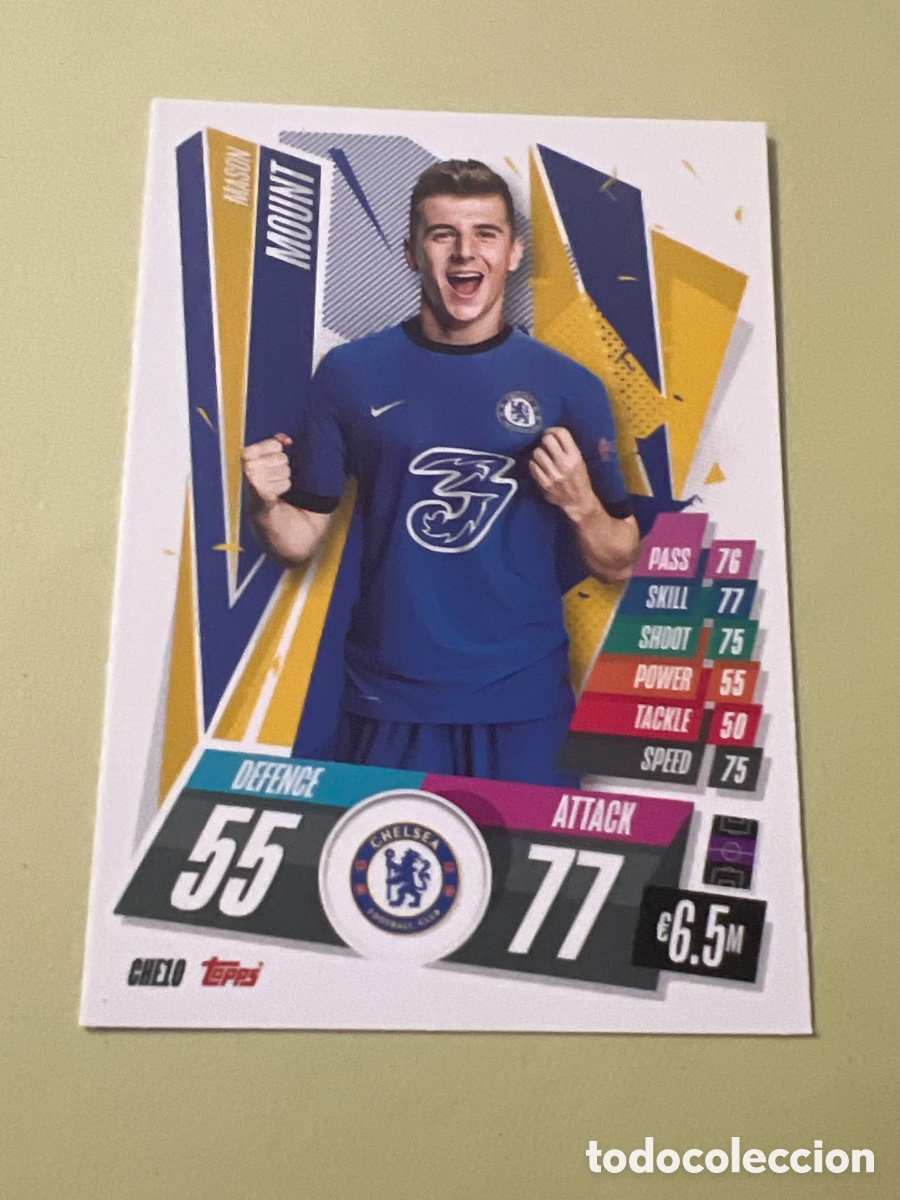 Football Stickers: C8230. CHE10 Mount Match Attax UCL 20-21