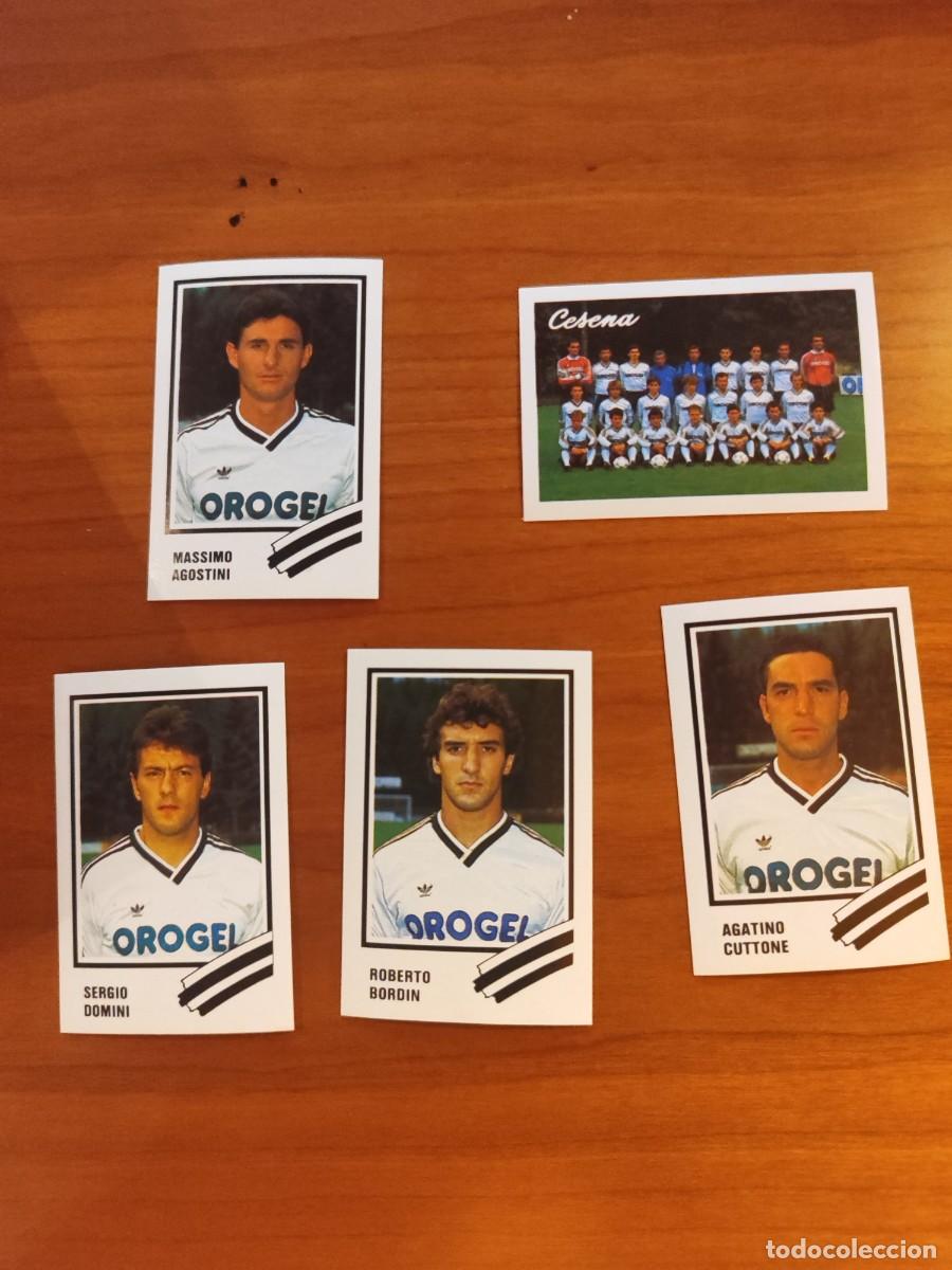 Cartes &agrave; collectionner de Football: CALCIO 89 CALCIOFLASH LOTE 5 CROMOS FIGURINE CESENA SERIE A EUROFLASH 1988 88 1989