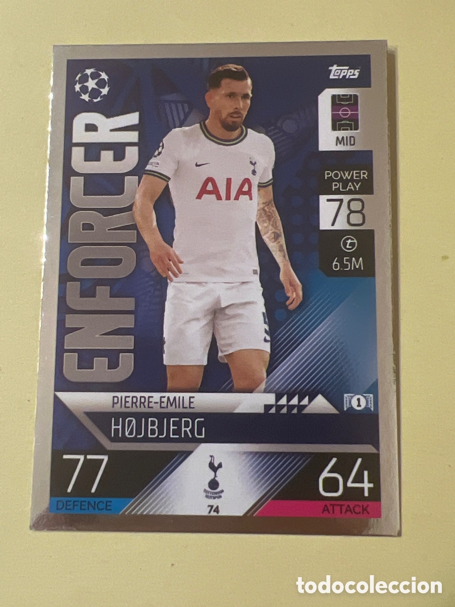Fu&szlig;ball-Sticker: MATCH ATTAX 22 23 -74-HOJBJERG-TOTENHAM